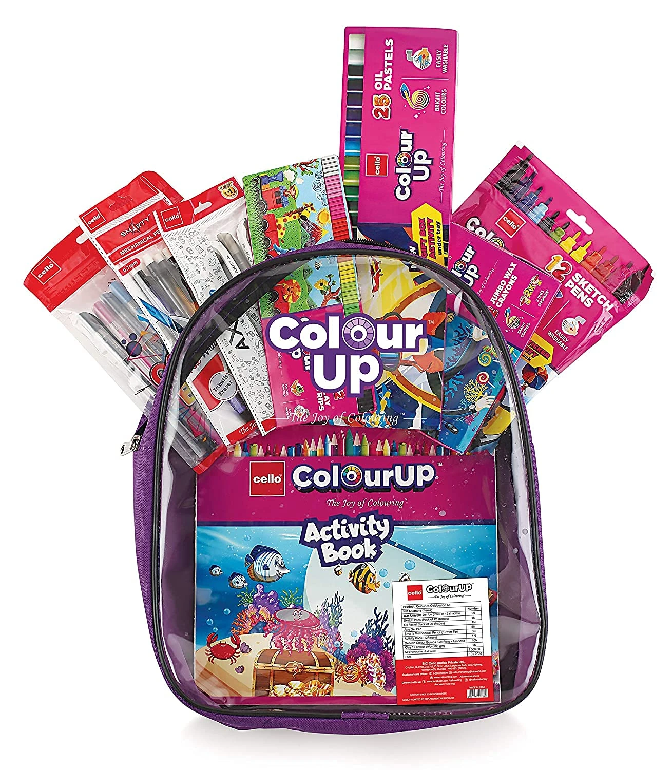 Cello ColourUp Ultimate Hobby Bag – Comprehensive 5-in-1 Artist Kit with Backpack & Activity Book for Kids