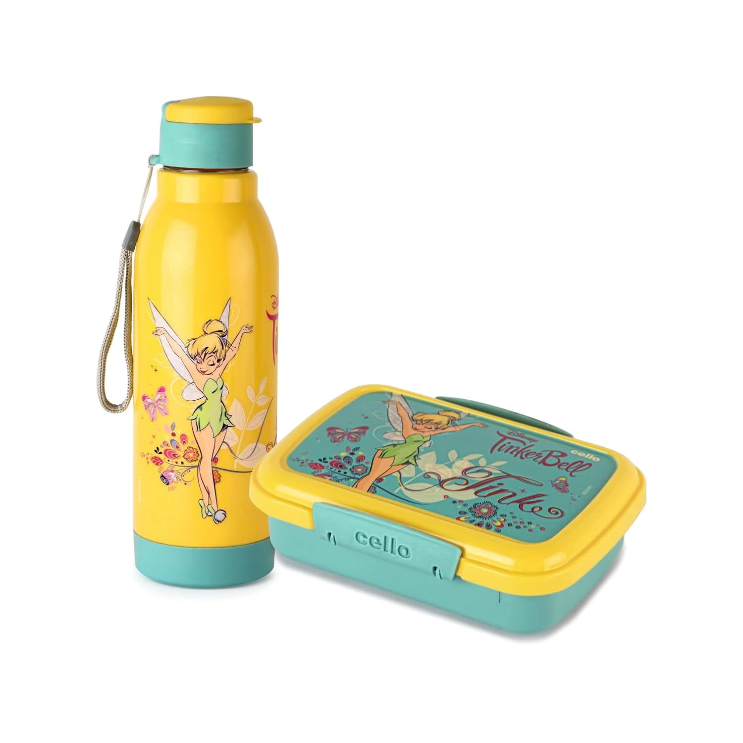 Tinker Bell Kids' Lunch Box & Bottle Set - Enchanted Green