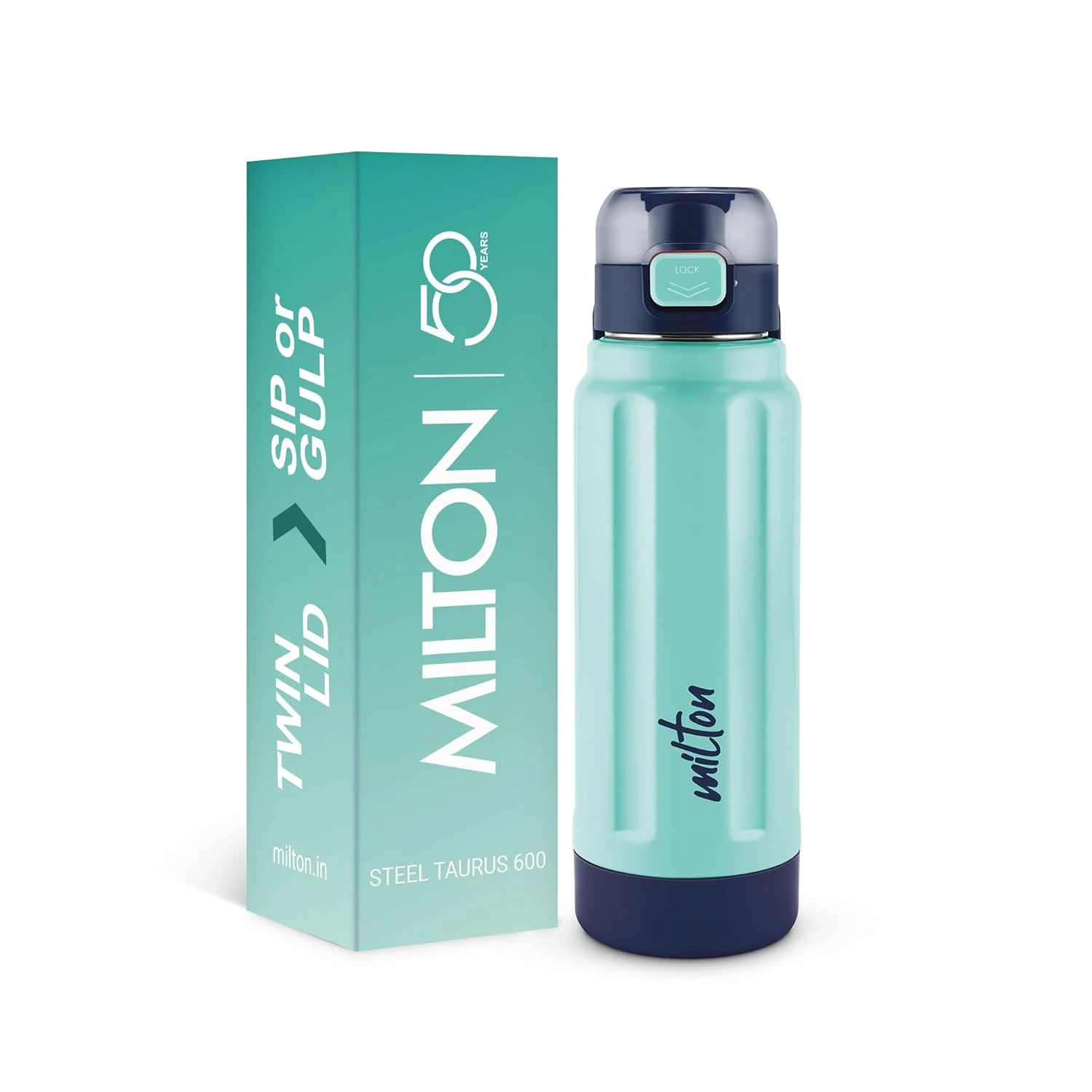Milton Taurus 600 Insulated Water Bottle 560ml Blue